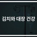 ‘하루 한 숟가락의 기적’…김치 대장 건강에 미치는 긍정적 효과
