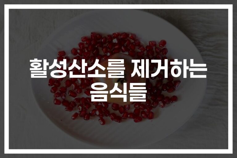 건강 전문가들이 추천하는 ‘활성산소제거 식품’ 총정리… 이렇게 드세요