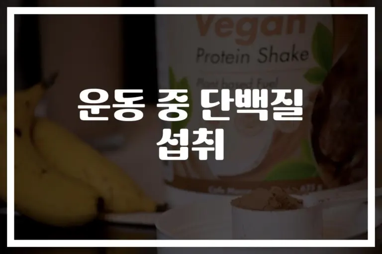 운동 중 단백질 섭취, ‘이런 방법’ 알고 먹어야 효과 본다