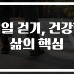 매일 꾸준한 걷기 효과와 건강 개선 팁… ‘하루 30분’으로 심혈관 질환 40% 감소