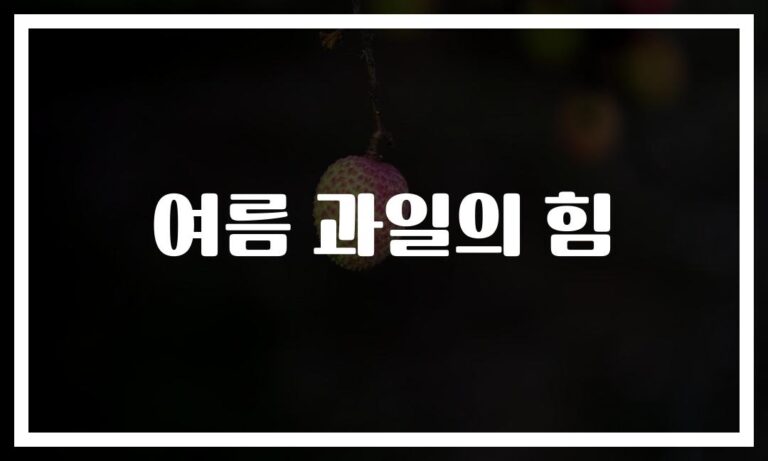 여름철 과일 건강효과와 추천 음식… ‘이것만 알면’ 더위 싹~